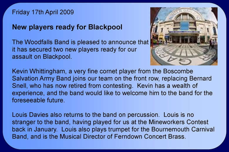 Woodfalls Band - Blackpool News